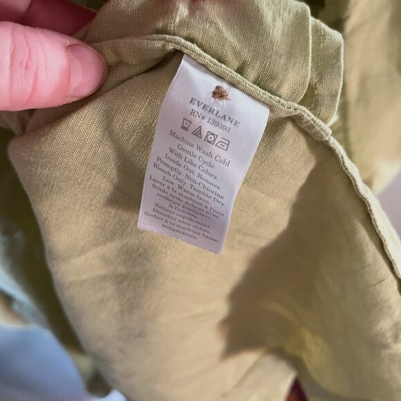 EUC Everlane Linen Workwear Dress - Leek - Size XL - Picture 9 of 13